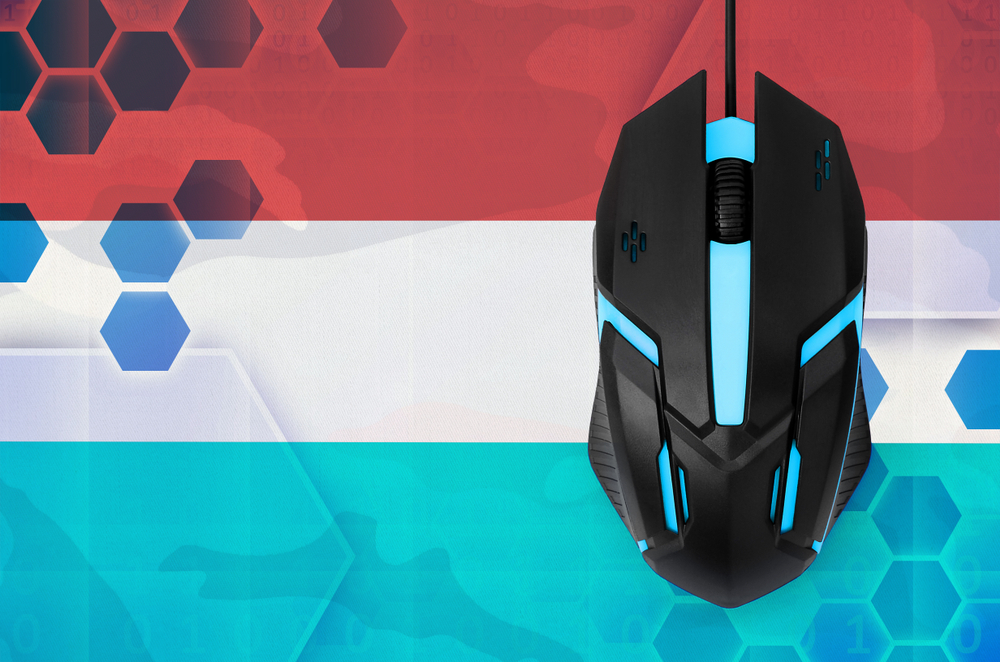 Luxembourg,Flag,And,Computer,Mouse.,Concept,Of,Country,Representing,E-sports