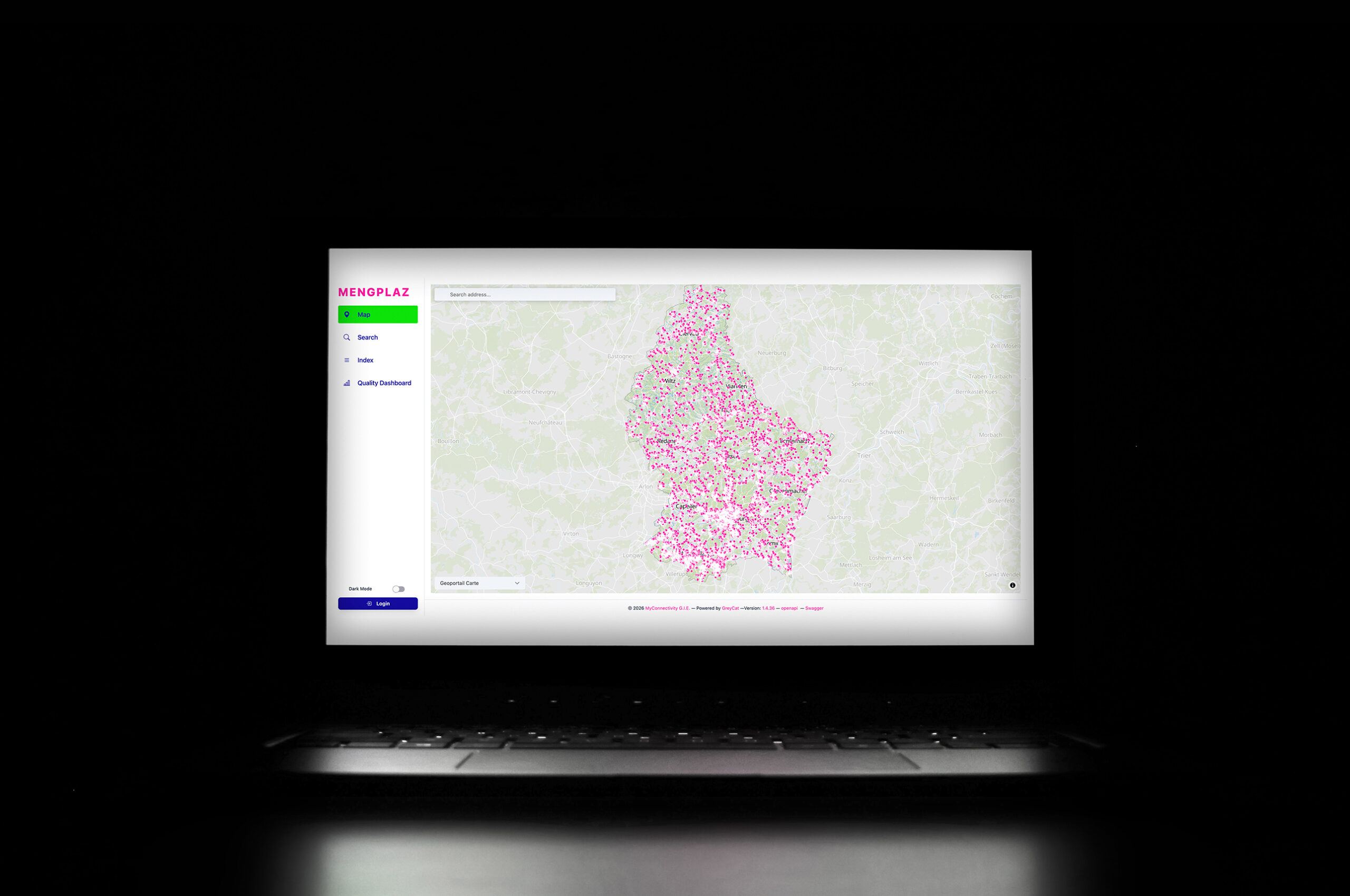 Screenshot of Mengplaz app